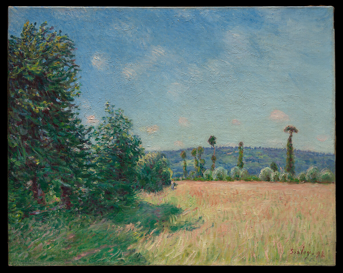 Sahurs Meadows in Morning Sun, Alfred Sisley (British, Paris 1839–1899 Moret-sur-Loing), Oil on canvas 