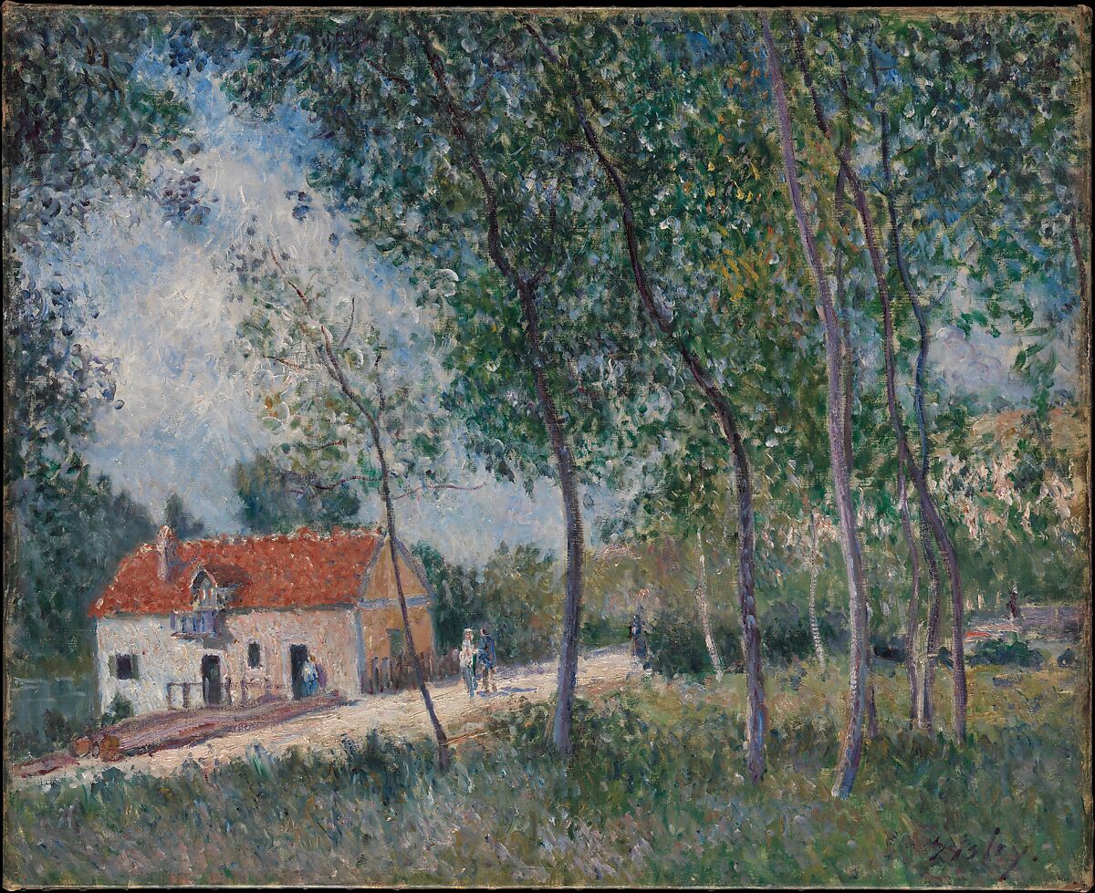 The Road from Moret to Saint-Mammès, Alfred Sisley (British, Paris 1839–1899 Moret-sur-Loing), Oil on canvas 