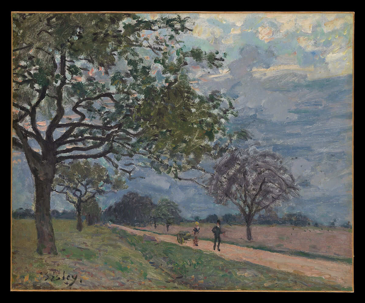 The Road from Versailles to Louveciennes, Alfred Sisley  British, Oil on canvas