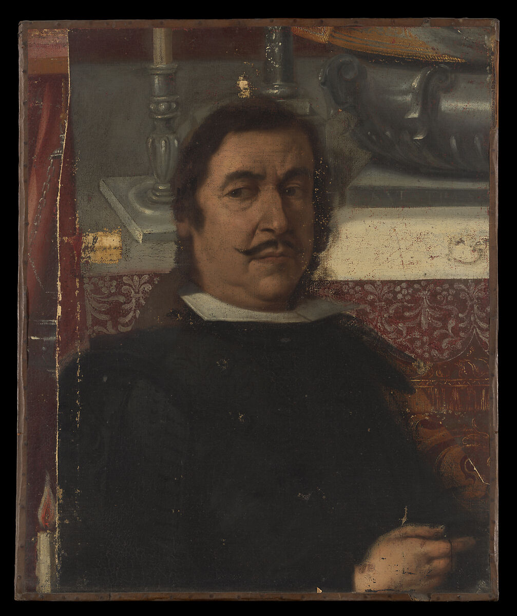 Portrait of a Man, Spanish (Andalusian) Painter (late 17th century), Oil on canvas 