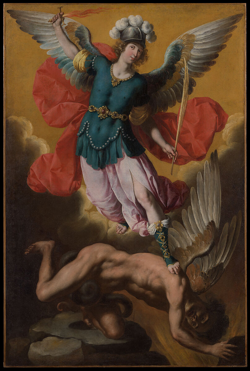 Saint Michael the Archangel, Ignacio de Ries (Spanish, 1616–after 1665), Oil on canvas 