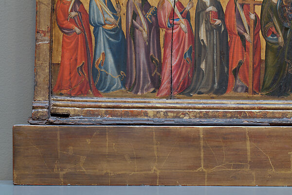 The Trinity Adored by All Saints, Spanish Painter (ca. 1400), Tempera and gold on wood