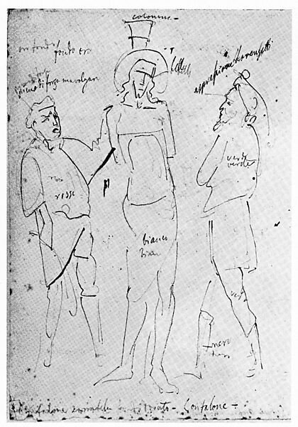 Saint Mary Magdalen Holding a Crucifix; (reverse) The Flagellation, Spinello Aretino (Spinello di Luca Spinelli) (Italian, born Arezzo 1345–52, died 1410 Arezzo), Tempera on canvas, gold ground; photographic facsimile (Christ’s face on reverse)