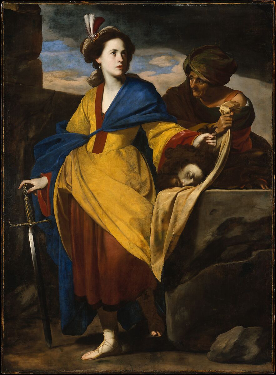Judith with the Head of Holofernes, Massimo Stanzione (Italian, Neapolitan, 1585–1656), Oil on canvas 