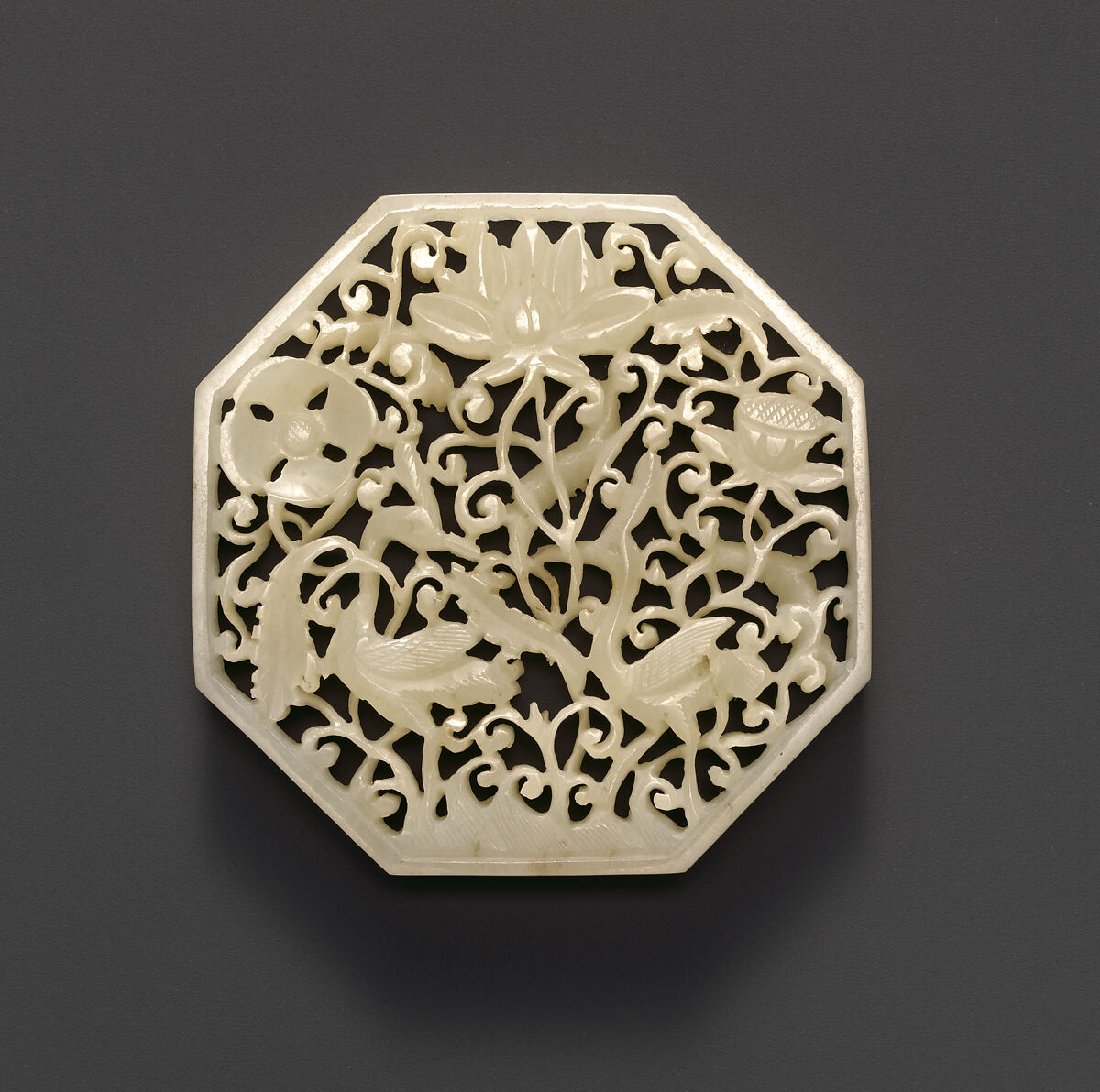 Belt plaque, Jade (nephrite), China