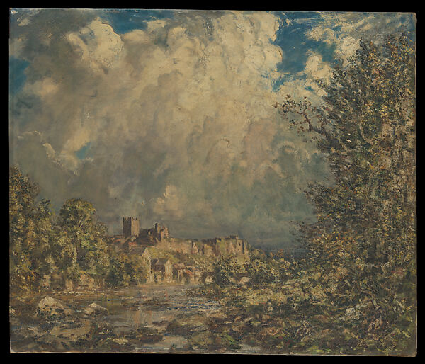 Richmond Castle, Yorkshire, Philip Wilson Steer (British, Birkenhead 1860–1942 London), Oil on canvas 