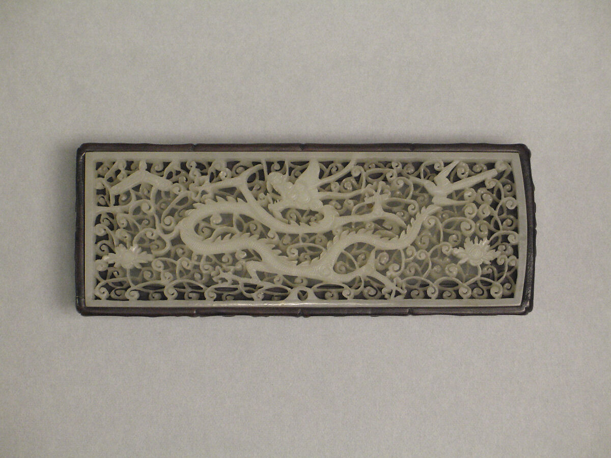 Belt plaque, Jade (nephrite), China