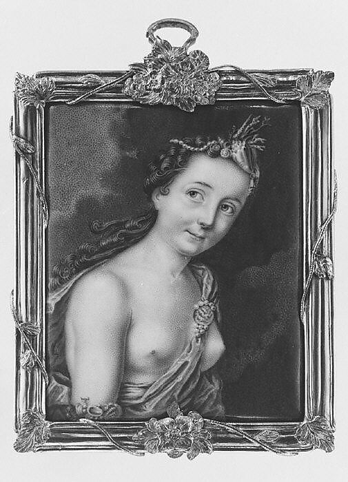 A Sea Nymph, Carl Friedrich Thienpondt (German, Berlin 1730–1796 Warsaw), Enamel 