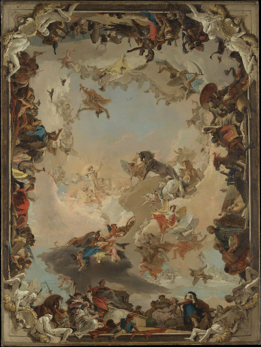 Allegory of the Planets and Continents, Giovanni Battista Tiepolo  Italian, Oil on canvas