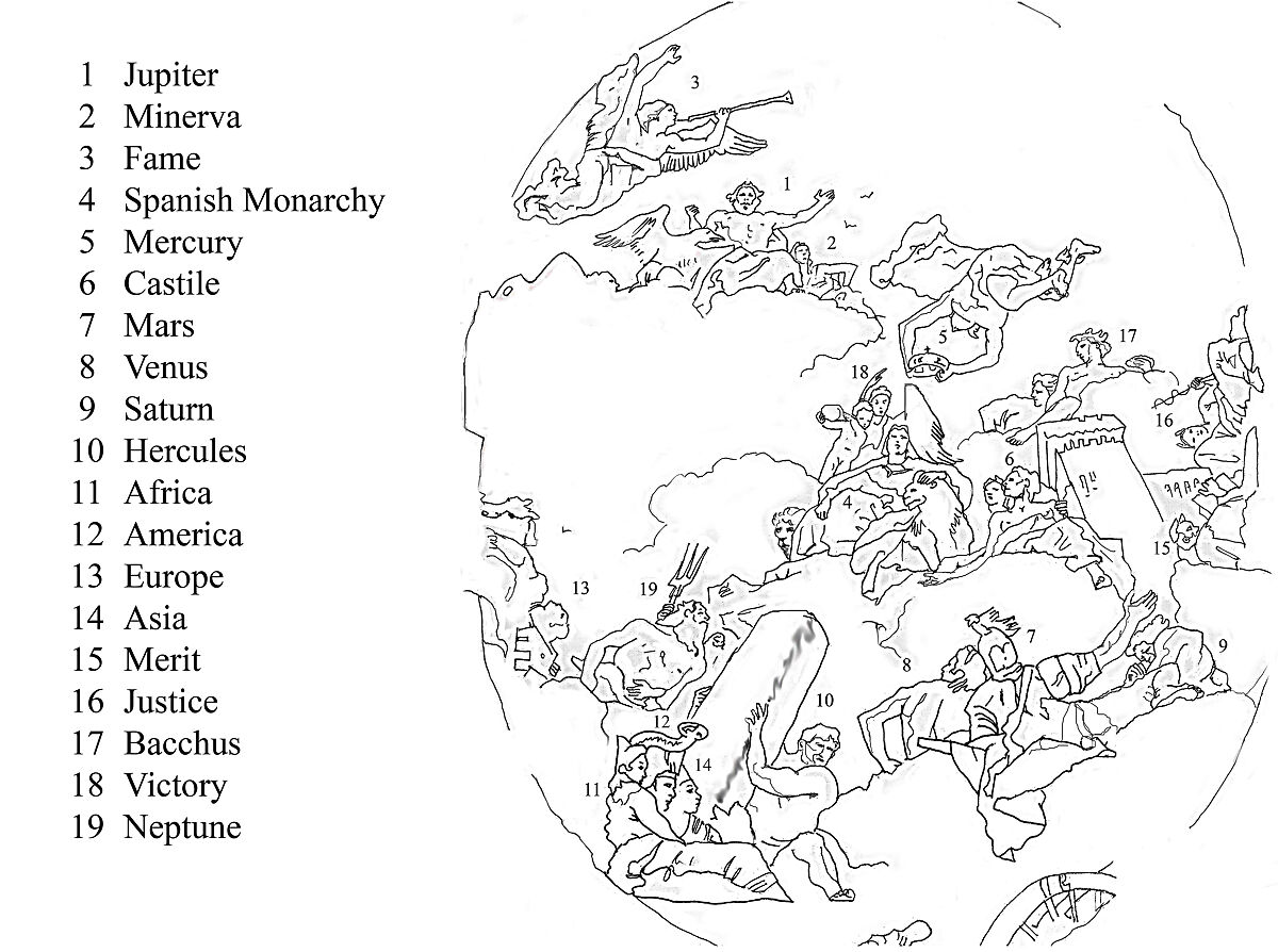 The Apotheosis of the Spanish Monarchy, Giovanni Battista Tiepolo (Italian, Venice 1696–1770 Madrid), Oil on canvas