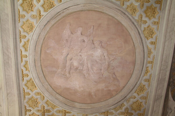 Allegorical Figures Representing Virtue and Abundance, Giovanni Battista Tiepolo (Italian, Venice 1696–1770 Madrid) and Workshop, Fresco, transferred to canvas