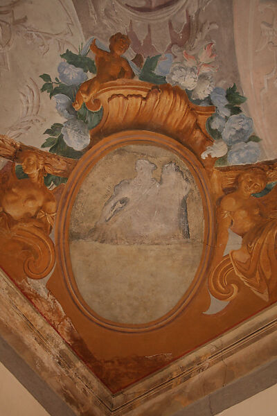 Allegorical Figure Representing Fortitude, Workshop of Giovanni Battista Tiepolo (Italian, Venice 1696–1770 Madrid), Fresco, transferred to canvas