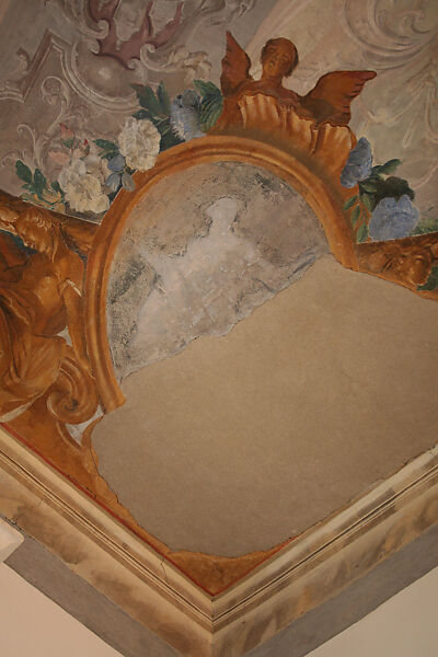 Allegorical Figure Representing a Virtue, Possibly Patriotism, Workshop of Giovanni Battista Tiepolo (Italian, Venice 1696–1770 Madrid), Fresco, transferred to canvas