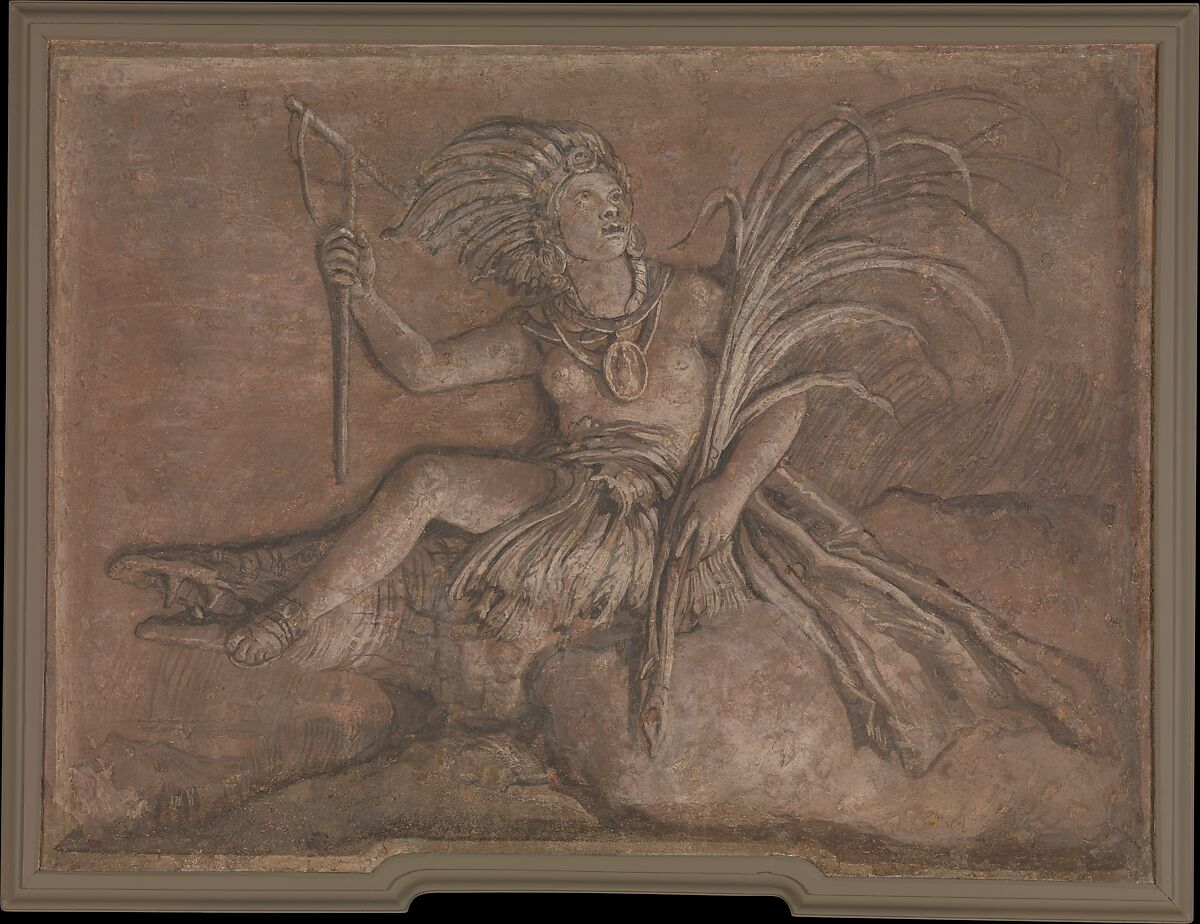 Allegorical Figure Representing America