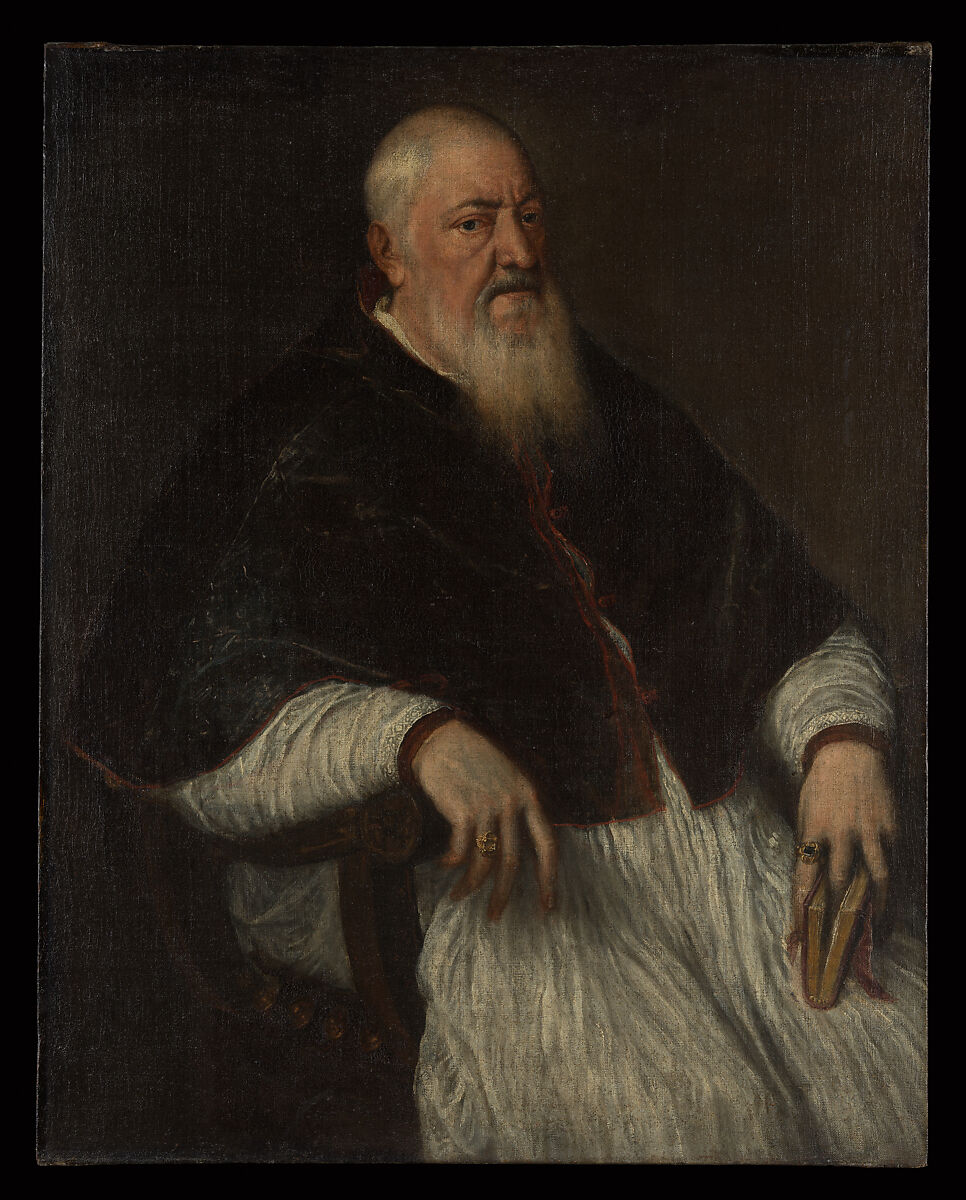 Filippo Archinto (born about 1500, died 1558), Archbishop of Milan, Titian (Tiziano Vecellio)  Italian, Oil on canvas