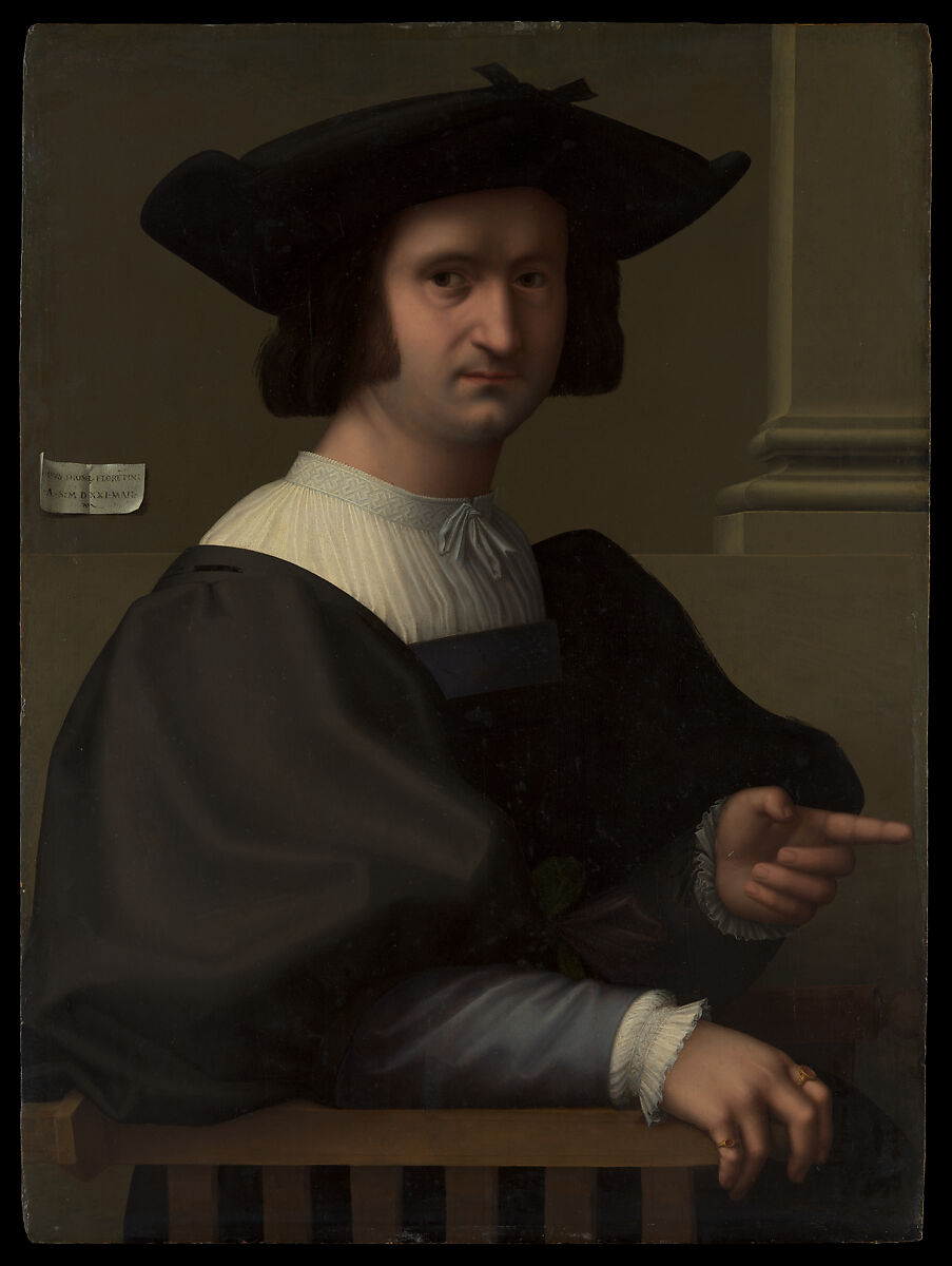 Portrait of a Man, Tommaso Fiorentino (Tommaso di Stefano Lunetti) (Italian, Florentine, ca. 1495–1564), Oil on wood 