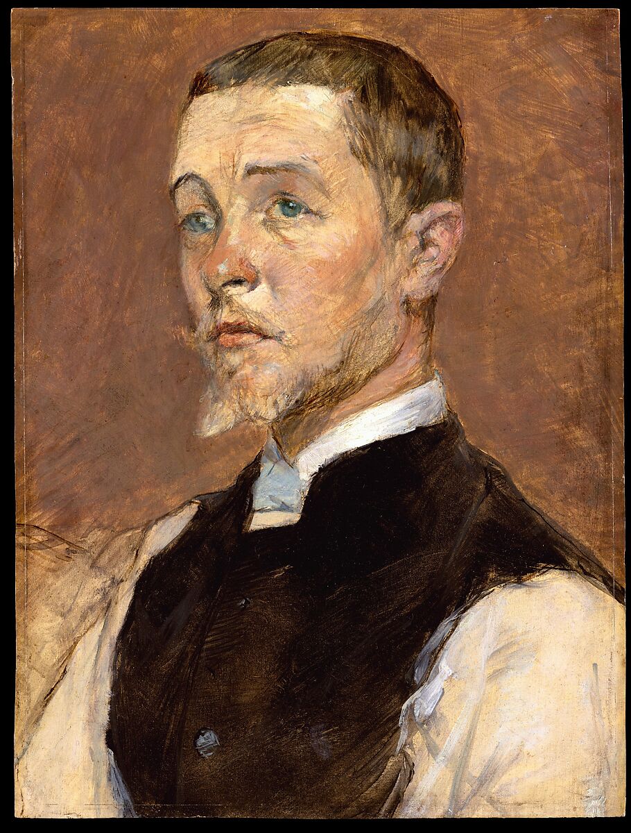 Albert (René) Grenier (1858–1925), Henri de Toulouse-Lautrec (French, Albi 1864–1901 Saint-André-du-Bois), Oil on wood 