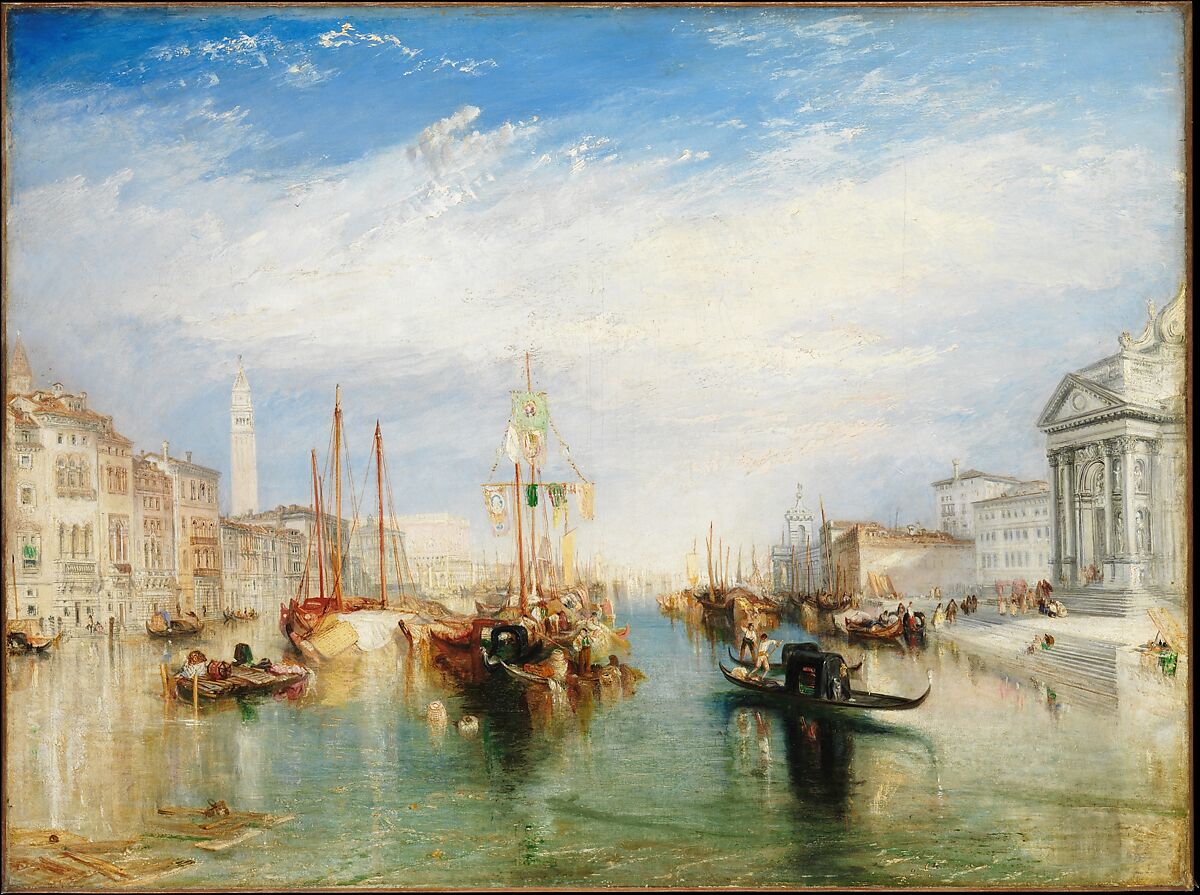 Venice, from the Porch of Madonna della Salute, Joseph Mallord William Turner  British, Oil on canvas