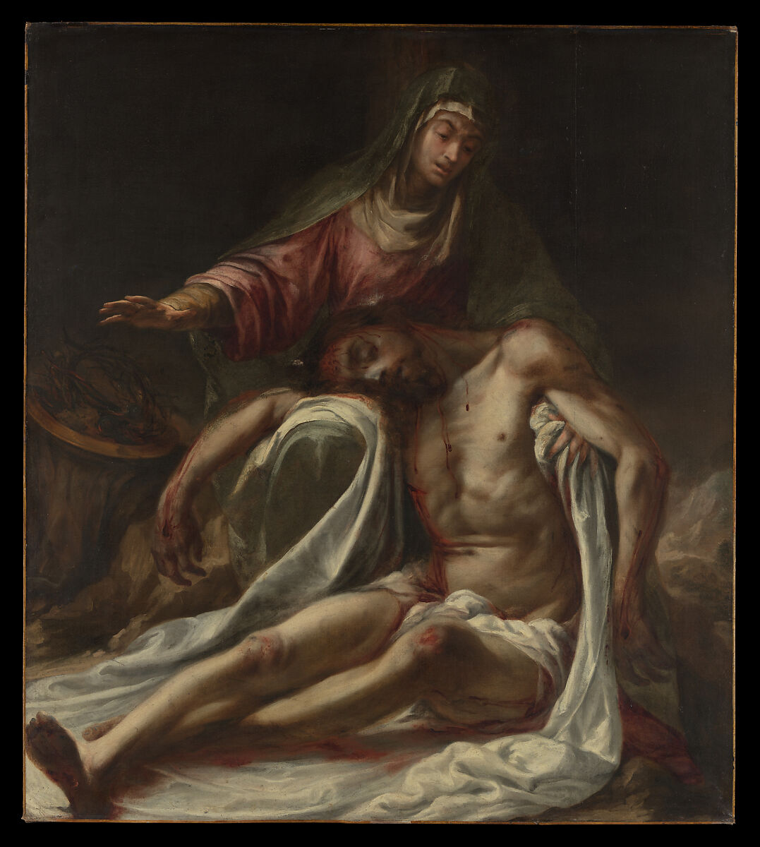 Pietà, Juan de Valdés Leal (Spanish, Seville 1622–1690 Seville), Oil on canvas 