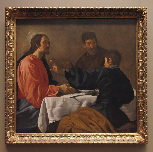 The Supper at Emmaus, Velázquez (Diego Rodríguez de Silva y Velázquez) (Spanish, Seville 1599–1660 Madrid), Oil on canvas