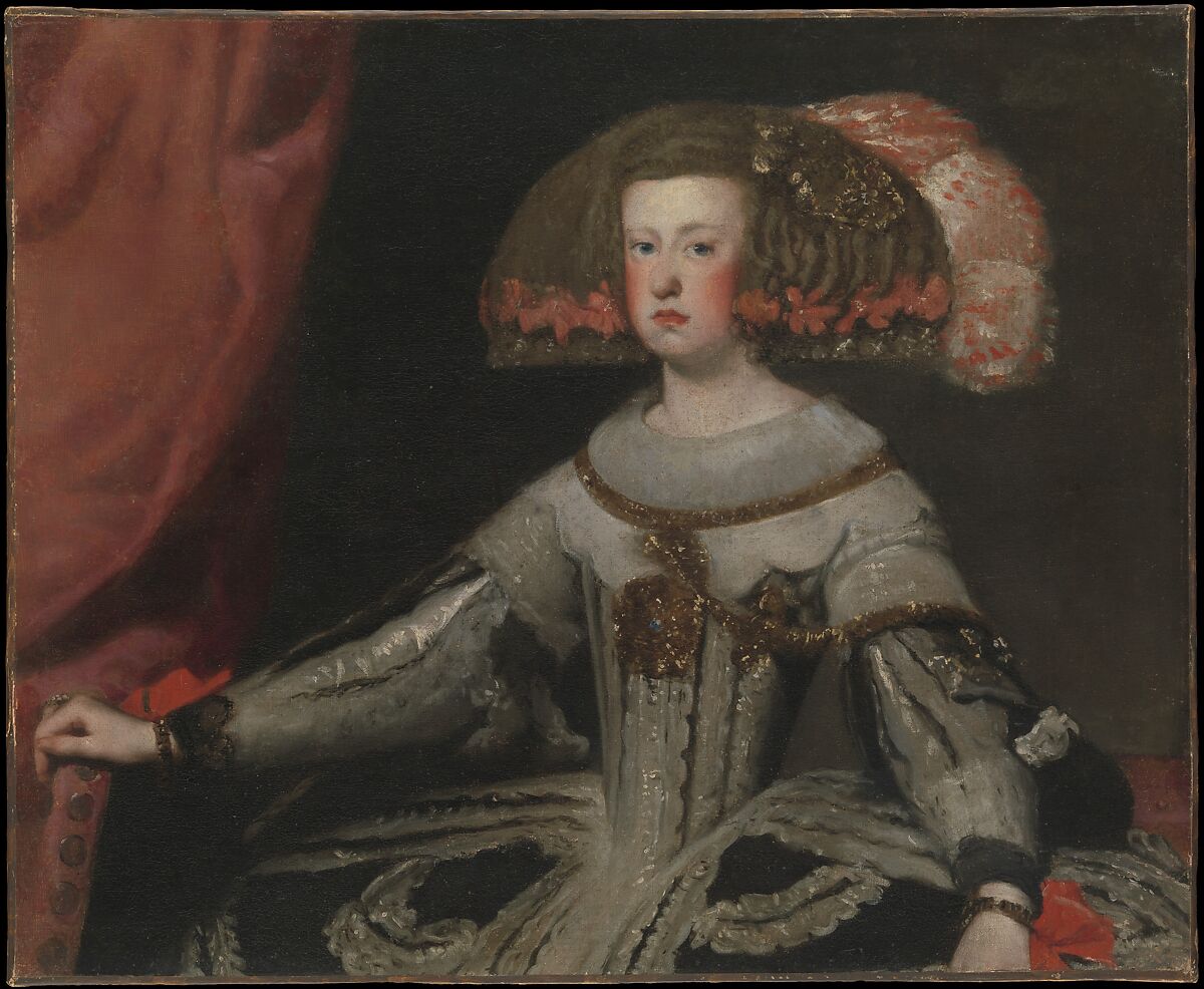Mariana of Austria (1634–1696), Queen of Spain, Workshop of Velázquez (Spanish, Seville 1599–1660 Madrid), Oil on canvas 
