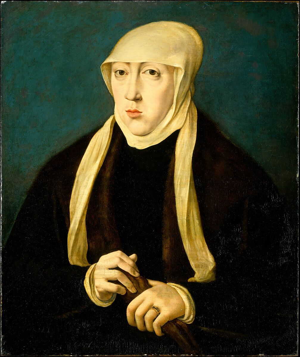 Mary (1505–1558), Queen of Hungary, Copy after Jan Cornelisz Vermeyen, Oil on wood 
