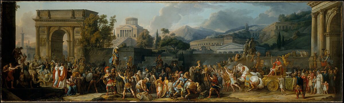 The Triumph of Aemilius Paulus, Carle (Antoine Charles Horace) Vernet (French, Bordeaux 1758–1836 Paris), Oil on canvas 