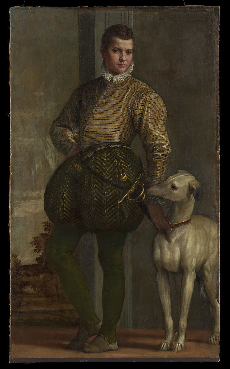 Boy with a Greyhound, Paolo Veronese (Paolo Caliari)  Italian, Oil on canvas