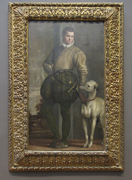 Boy with a Greyhound, Paolo Veronese (Paolo Caliari) (Italian, Verona 1528–1588 Venice), Oil on canvas