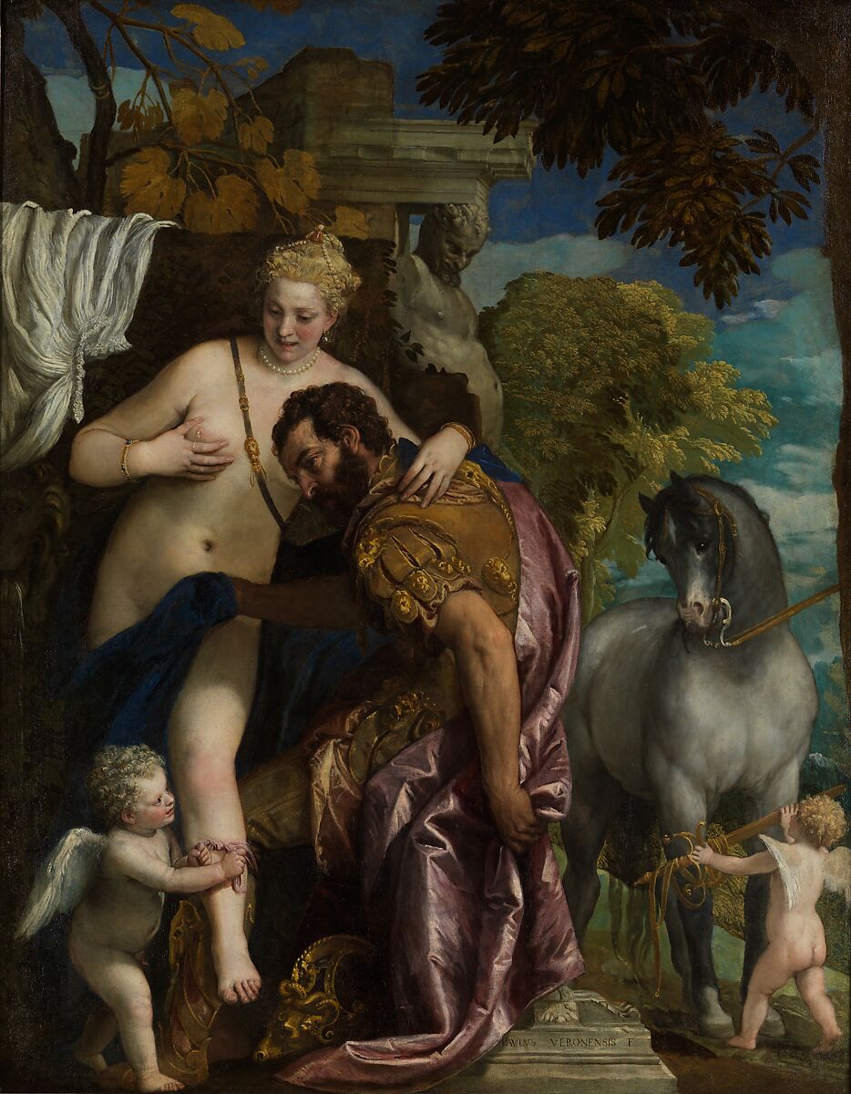 Mars and Venus United by Love, Paolo Veronese (Paolo Caliari)  Italian, Oil on canvas