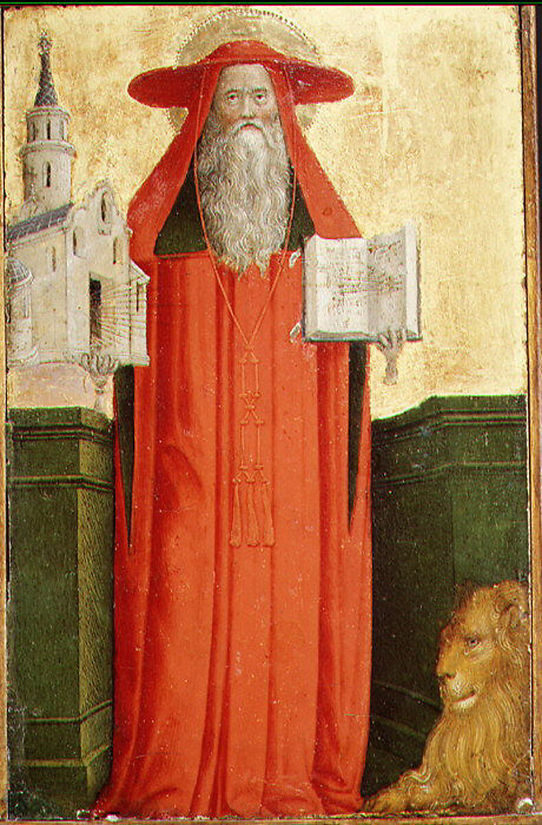 Saint Jerome, Antonio Vivarini  Italian, Tempera on wood, gold ground
