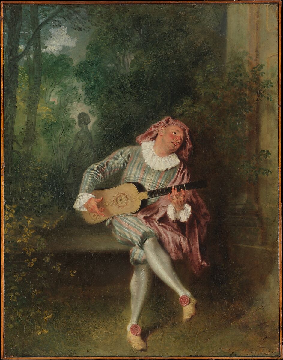 Mezzetin, Antoine Watteau  French, Oil on canvas