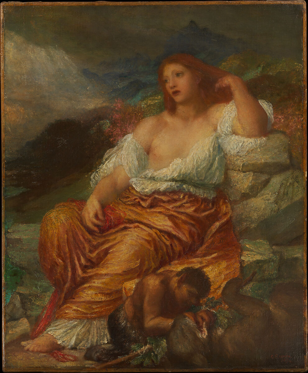 Ariadne, George Frederic Watts (British, London 1817–1904 London), Oil on canvas 