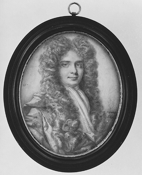 Portrait of a Man, Robert White (British, London 1645–1703 London), Plumbago on vellum 