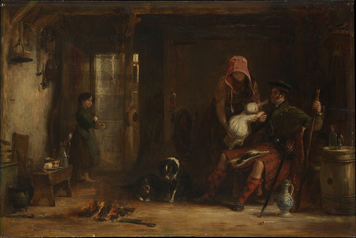 The Highland Family, Sir David Wilkie (British, Cults, Scotland 1785–1841 off Gibraltar), Oil on wood 