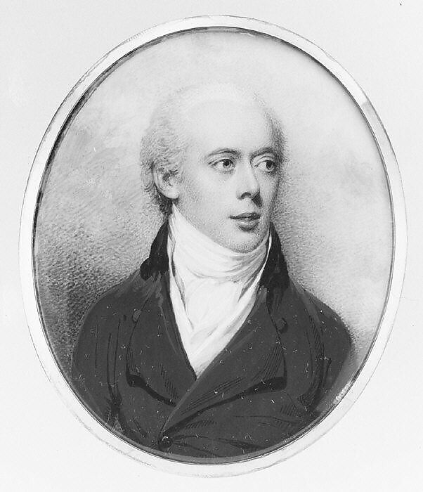 Portrait of a Man, Said to Be Mr. Fitzgerald, William Wood (British, 1769–1810), Ivory 