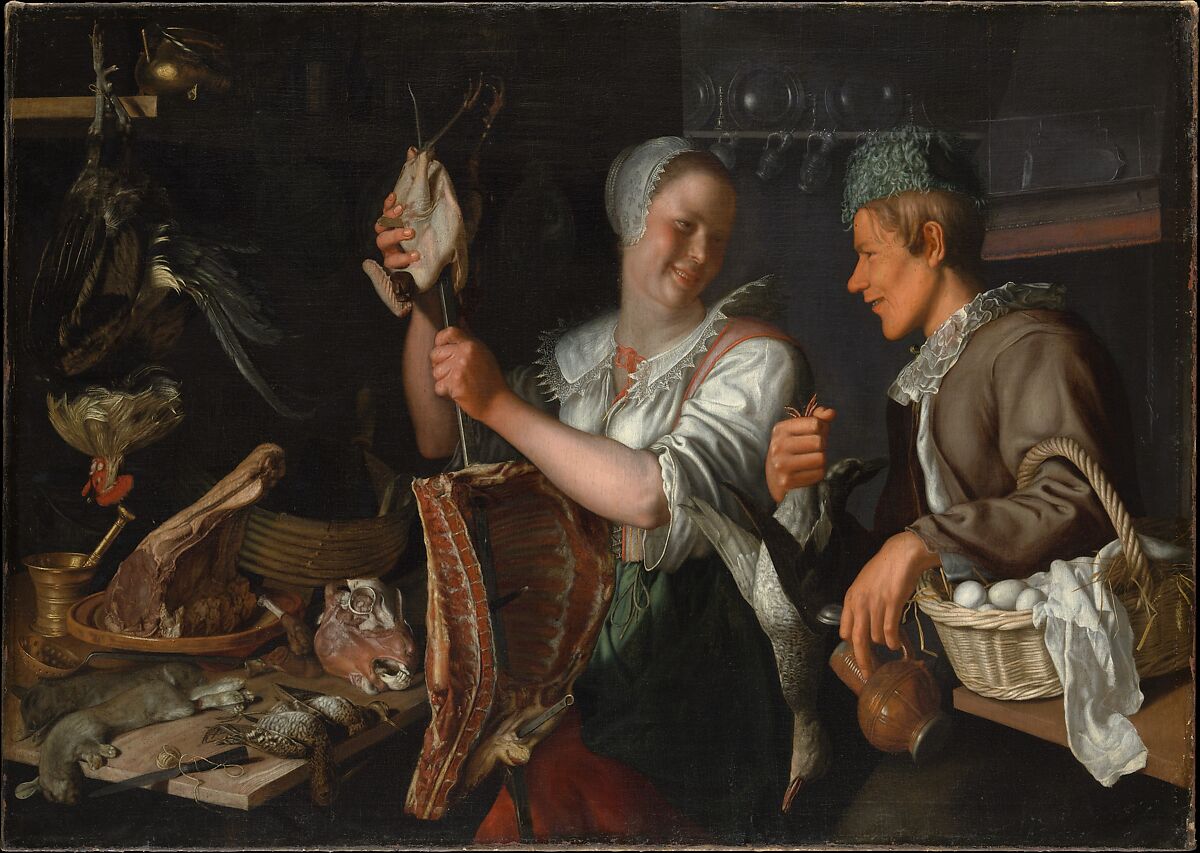 Kitchen Scene, Peter Wtewael (Dutch, Utrecht 1596–1660 Utrecht), Oil on canvas 