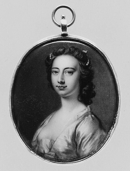 Portrait of a Woman, Attributed to Christian Friedrich Zincke (German, Dresden 1683/85–1767 London), Enamel 