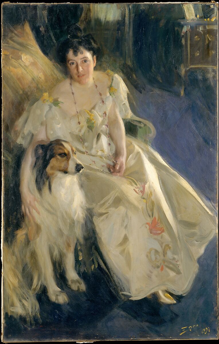 Mrs. Walter Rathbone Bacon (Virginia Purdy Barker, 1862–1919), Anders Zorn (Swedish, Mora 1860–1920 Mora), Oil on canvas 