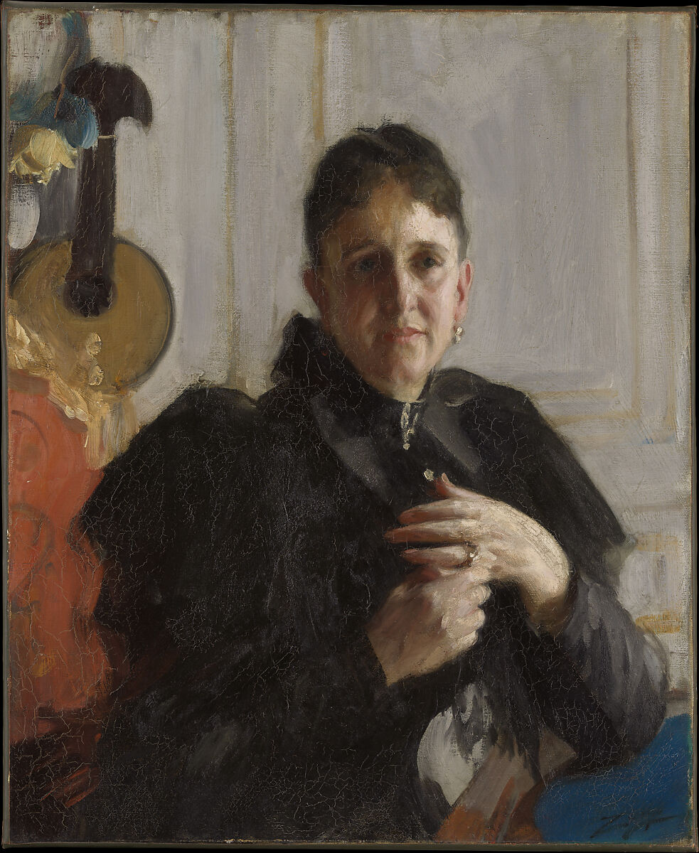 Mrs. John Crosby Brown (Mary Elizabeth Adams, 1842–1918), Anders Zorn (Swedish, Mora 1860–1920 Mora), Oil on canvas 