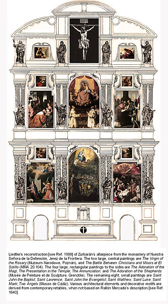 Battle between Christians and Muslims at El Sotillo, Francisco de Zurbarán (Spanish, Fuente de Cantos 1598–1664 Madrid), Oil on canvas