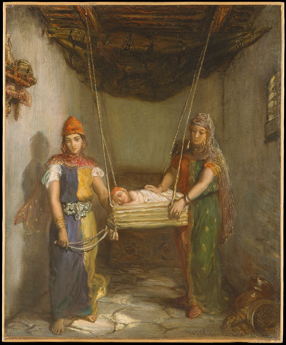 Scene in the Jewish Quarter of Constantine, Théodore Chassériau (French, Le Limon, Saint-Domingue, West Indies 1819–1856 Paris), Oil on canvas 