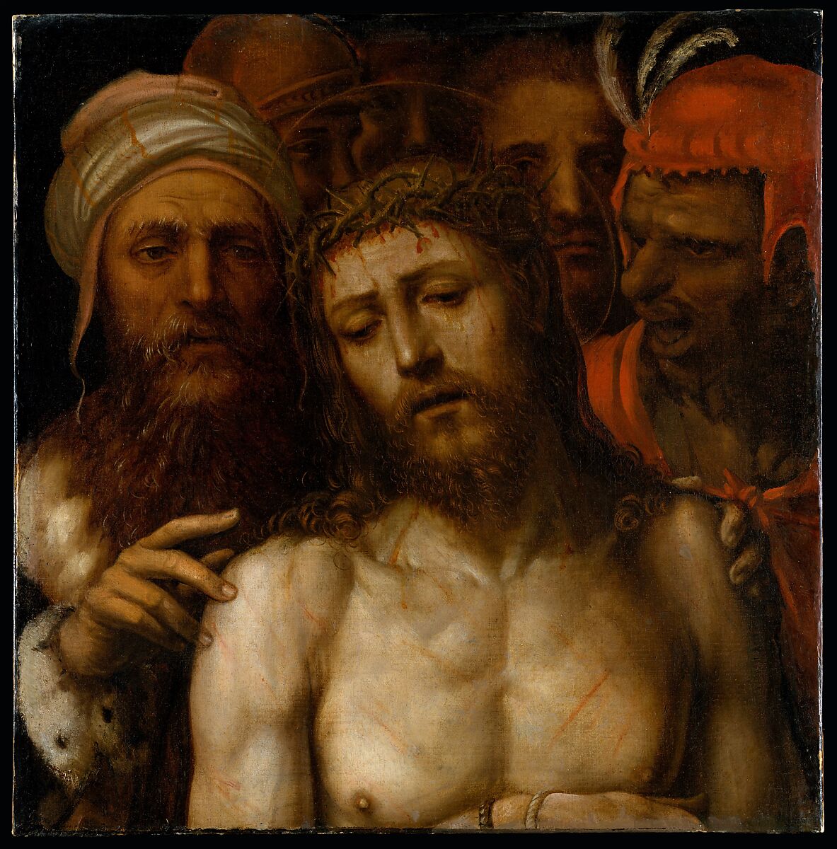 Christ Presented to the People (Ecce Homo), Sodoma (Giovanni Antonio Bazzi) (Italian, Vercelli 1477–1549 Siena), Oil on canvas 