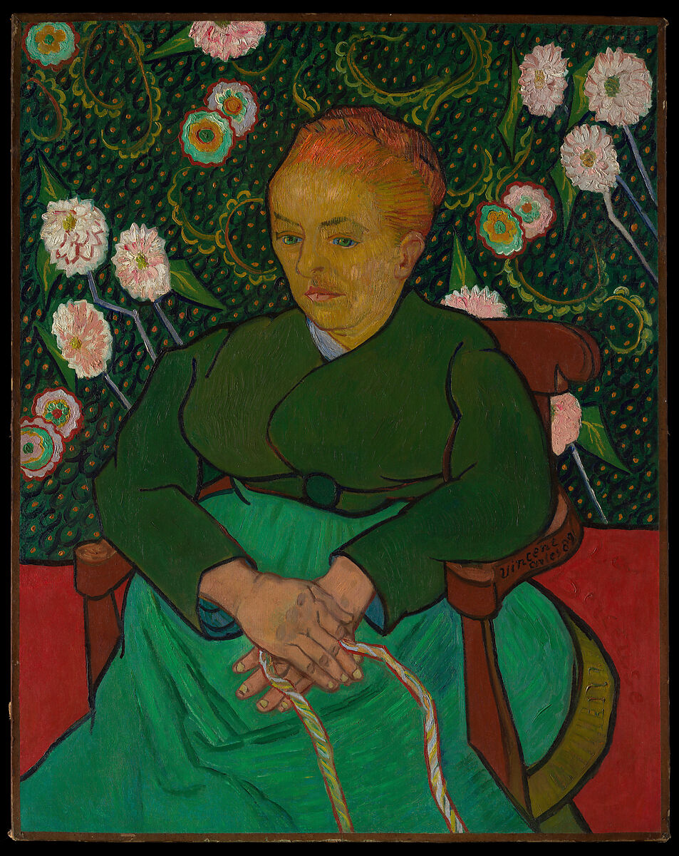 La Berceuse (Woman Rocking a Cradle; Augustine-Alix Pellicot Roulin, 1851–1930), Vincent van Gogh  Dutch, Oil on canvas