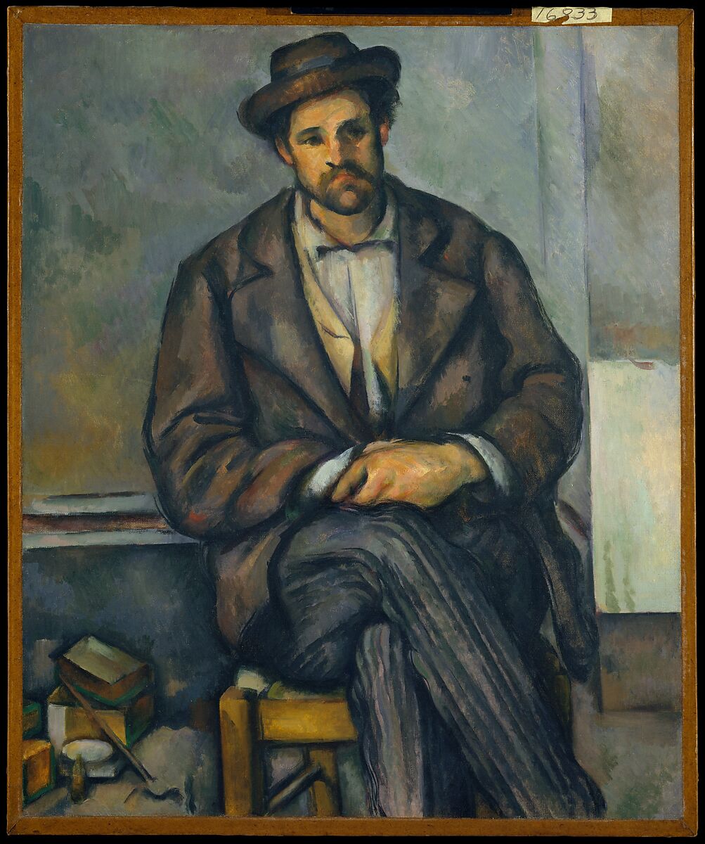 Seated Peasant, Paul Cézanne (French, Aix-en-Provence 1839–1906 Aix-en-Provence), Oil on canvas 