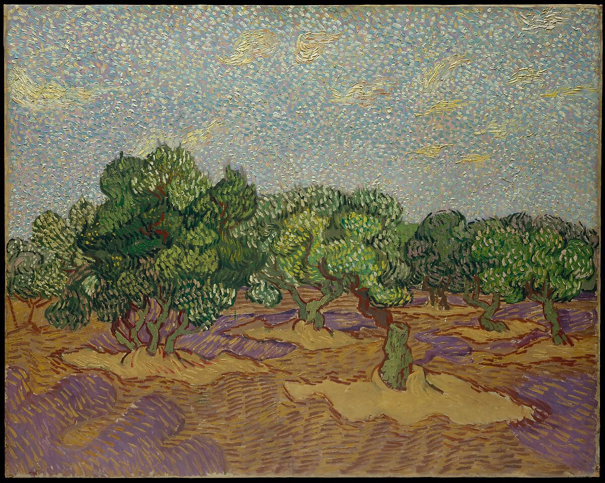 Olive Trees, Vincent van Gogh (Dutch, Zundert 1853–1890 Auvers-sur-Oise), Oil on canvas 