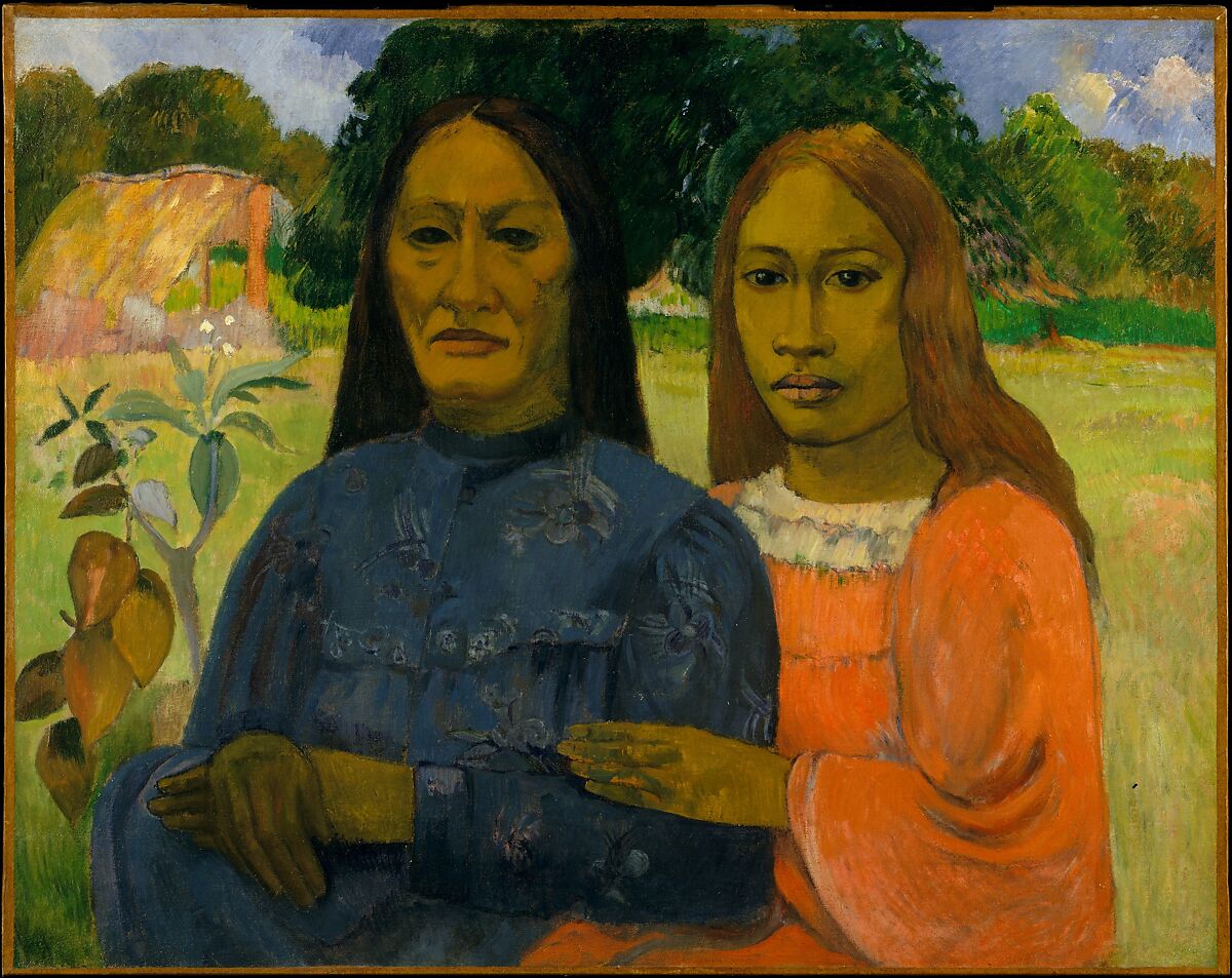 Two Women, Paul Gauguin (French, Paris 1848–1903 Atuona, Hiva Oa, Marquesas Islands), Oil on canvas 