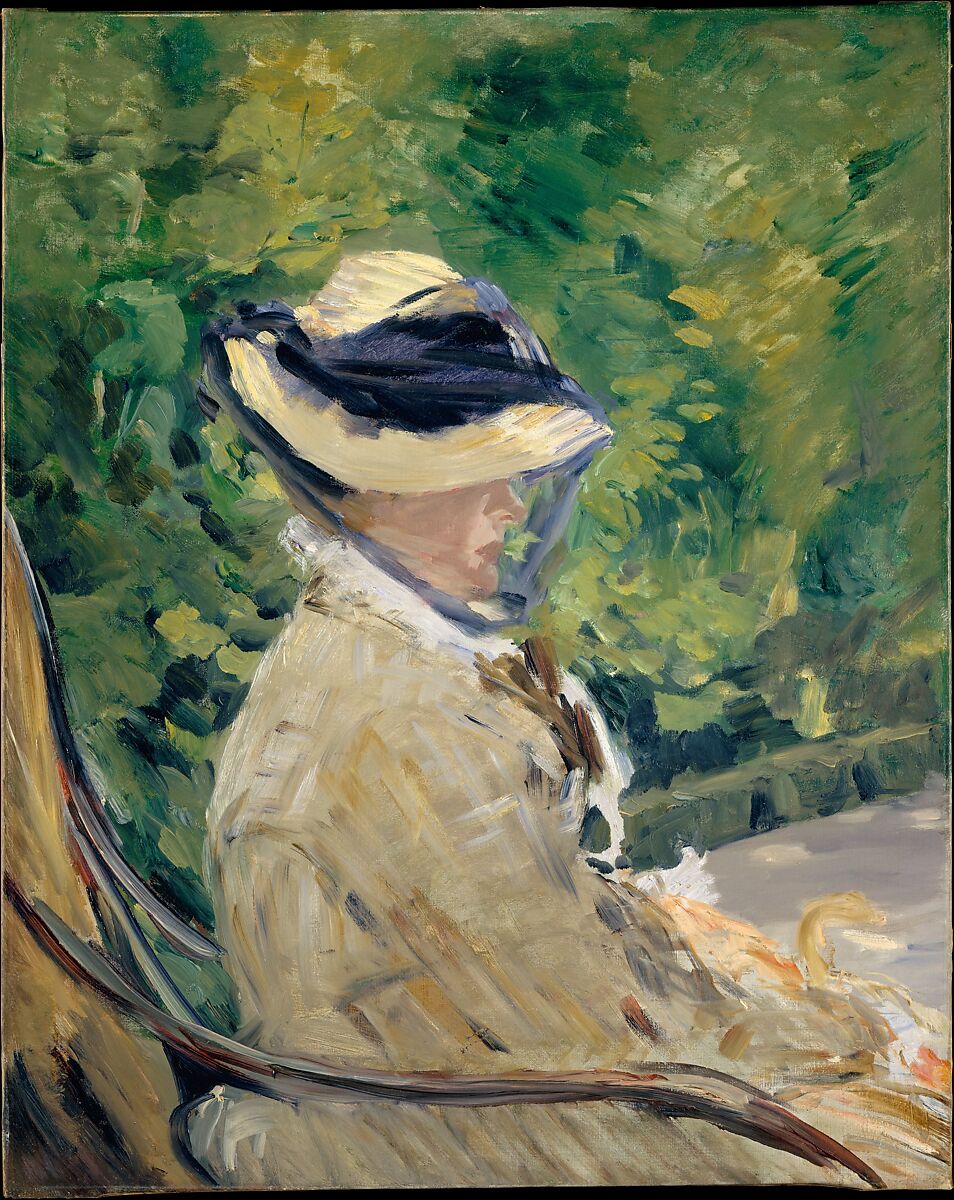 Madame Manet (Suzanne Leenhoff, 1829–1906) at Bellevue, Edouard Manet (French, Paris 1832–1883 Paris), Oil on canvas 