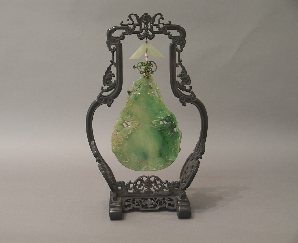 Double gourd ornament, Jade (Nephrite), China 