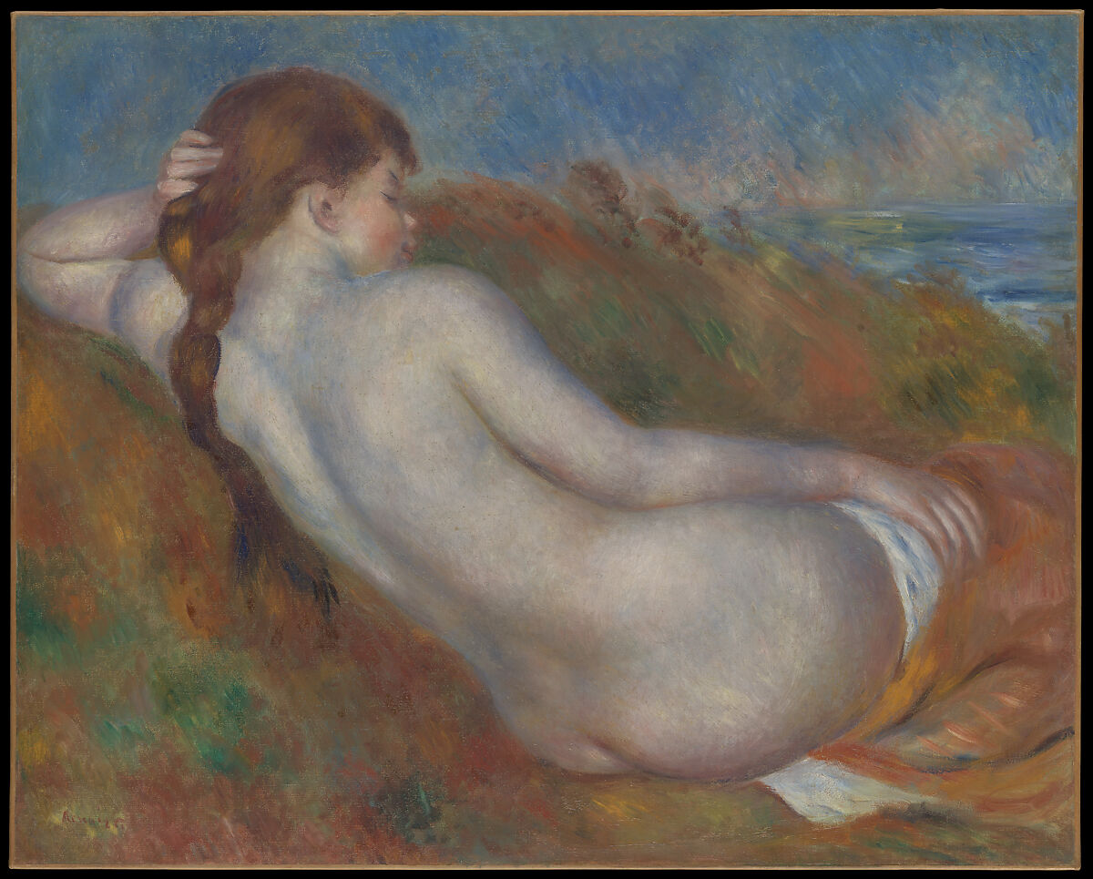 Reclining Nude, Auguste Renoir (French, Limoges 1841–1919 Cagnes-sur-Mer), Oil on canvas 